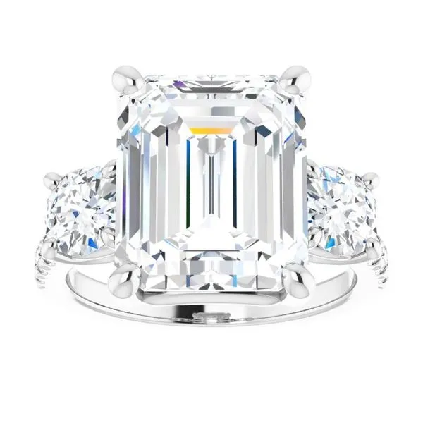 Three-Stone Engagement Ring Image 3 Raleigh Diamond Fine Jewelry Raleigh, NC