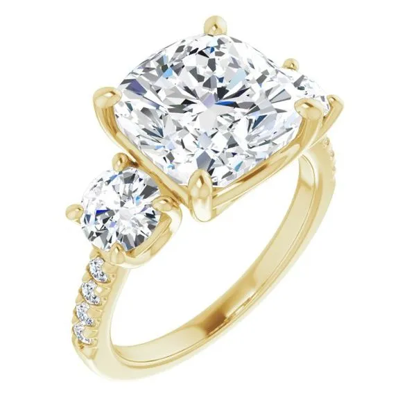 Three-Stone Engagement Ring Raleigh Diamond Fine Jewelry Raleigh, NC