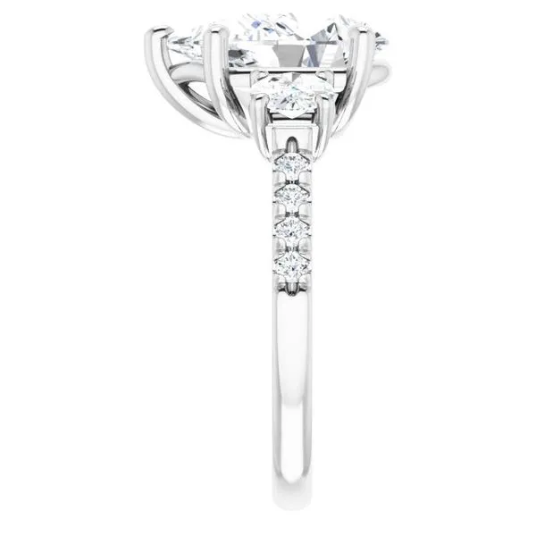 Three-Stone Engagement Ring Image 4 Raleigh Diamond Fine Jewelry Raleigh, NC