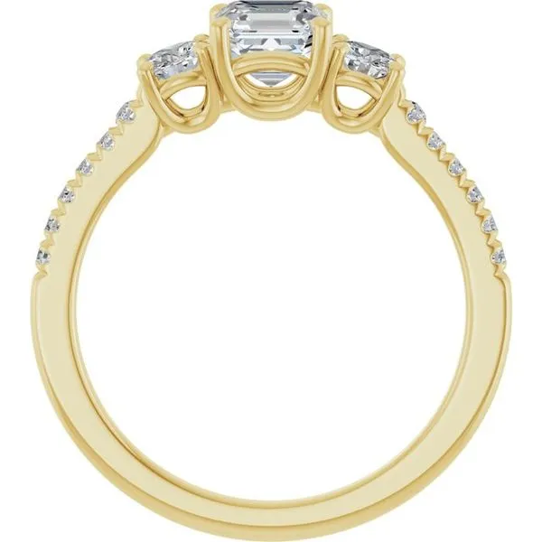 Three-Stone Engagement Ring Image 2 Raleigh Diamond Fine Jewelry Raleigh, NC