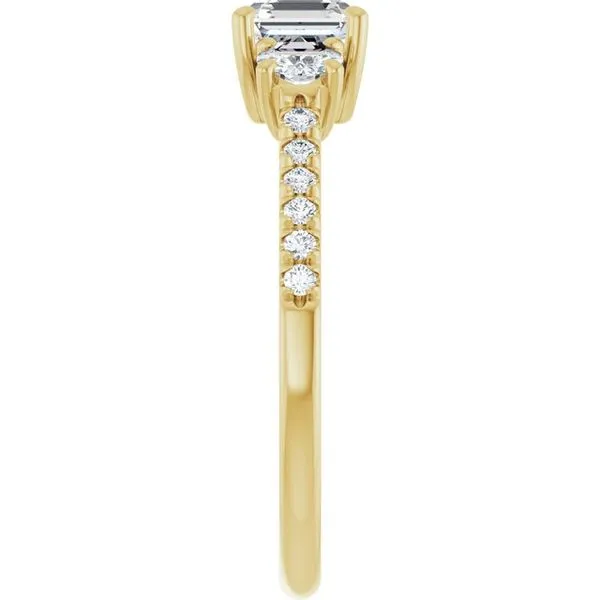 Three-Stone Engagement Ring Image 4 Raleigh Diamond Fine Jewelry Raleigh, NC