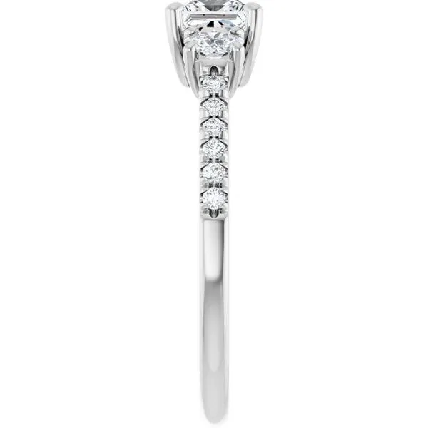 Three-Stone Engagement Ring Image 4 Raleigh Diamond Fine Jewelry Raleigh, NC