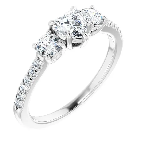 Three-Stone Engagement Ring Raleigh Diamond Fine Jewelry Raleigh, NC