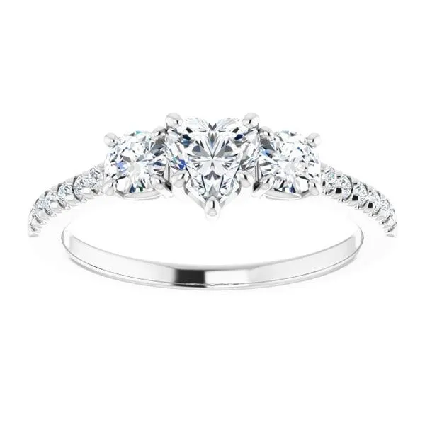 Three-Stone Engagement Ring Image 3 Raleigh Diamond Fine Jewelry Raleigh, NC