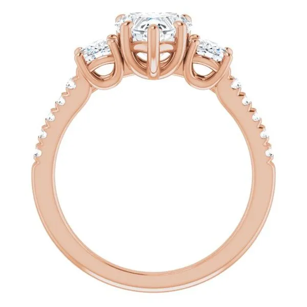 Three-Stone Engagement Ring Image 2 Raleigh Diamond Fine Jewelry Raleigh, NC