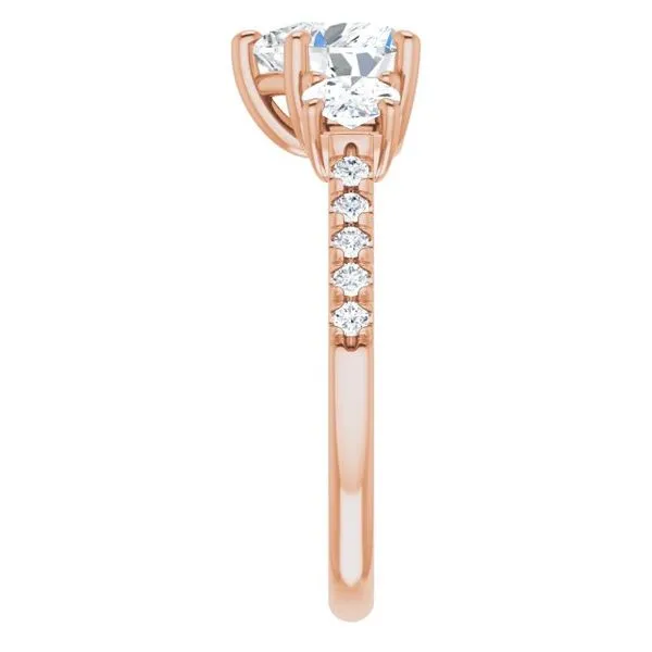 Three-Stone Engagement Ring Image 4 Raleigh Diamond Fine Jewelry Raleigh, NC