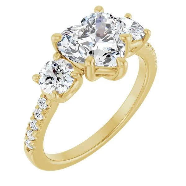 Three-Stone Engagement Ring Raleigh Diamond Fine Jewelry Raleigh, NC