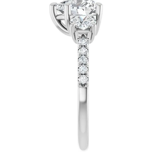 Three-Stone Engagement Ring Image 4 Raleigh Diamond Fine Jewelry Raleigh, NC