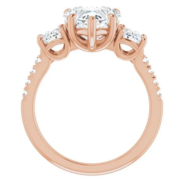 Three-Stone Engagement Ring Image 2 Raleigh Diamond Fine Jewelry Raleigh, NC