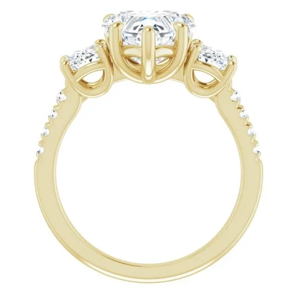 Three-Stone Engagement Ring Image 2 Raleigh Diamond Fine Jewelry Raleigh, NC