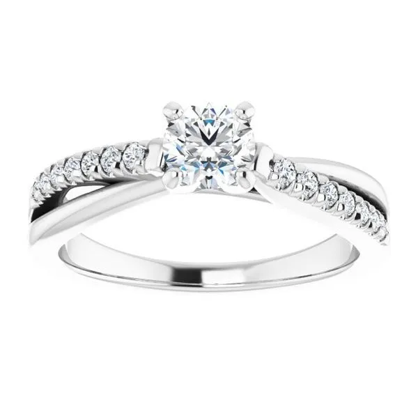 Accented Engagement Ring Image 3 Raleigh Diamond Fine Jewelry Raleigh, NC