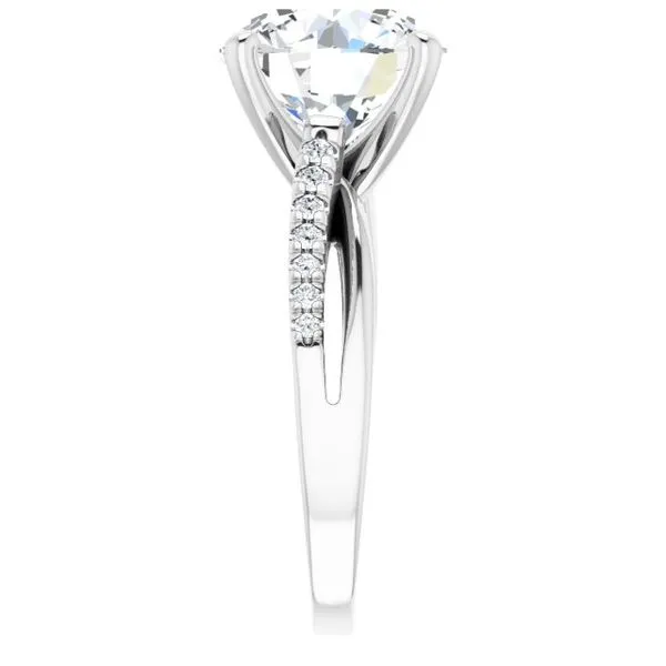 Accented Engagement Ring Image 4 Raleigh Diamond Fine Jewelry Raleigh, NC