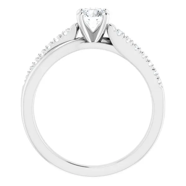 Accented Engagement Ring Image 2 Raleigh Diamond Fine Jewelry Raleigh, NC
