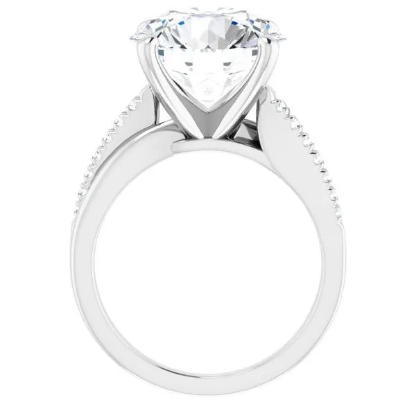 Accented Engagement Ring Image 2 Raleigh Diamond Fine Jewelry Raleigh, NC