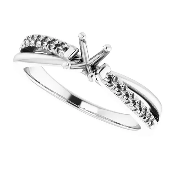 Accented Engagement Ring Image 5 Raleigh Diamond Fine Jewelry Raleigh, NC