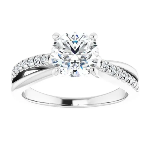Accented Engagement Ring Image 3 Raleigh Diamond Fine Jewelry Raleigh, NC
