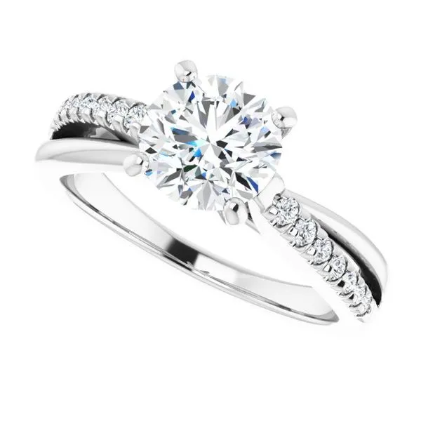 Accented Engagement Ring Image 5 Raleigh Diamond Fine Jewelry Raleigh, NC