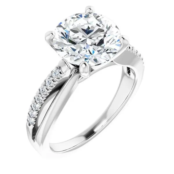 Accented Engagement Ring Raleigh Diamond Fine Jewelry Raleigh, NC