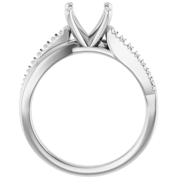 Accented Engagement Ring Image 2 Raleigh Diamond Fine Jewelry Raleigh, NC
