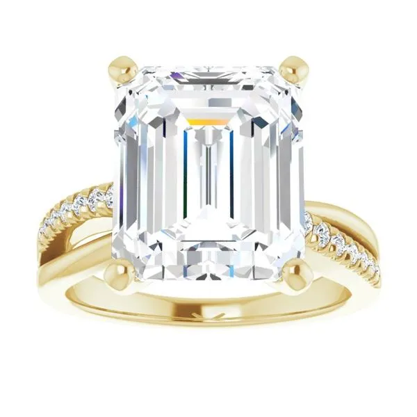 Accented Engagement Ring Image 3 Raleigh Diamond Fine Jewelry Raleigh, NC