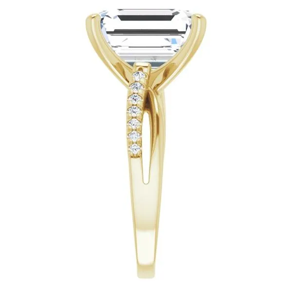 Accented Engagement Ring Image 4 Raleigh Diamond Fine Jewelry Raleigh, NC