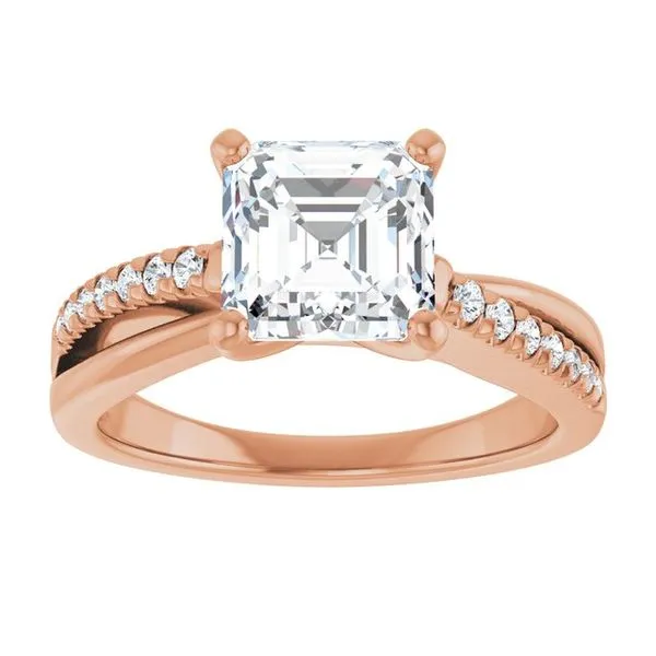 Accented Engagement Ring Image 3 Raleigh Diamond Fine Jewelry Raleigh, NC