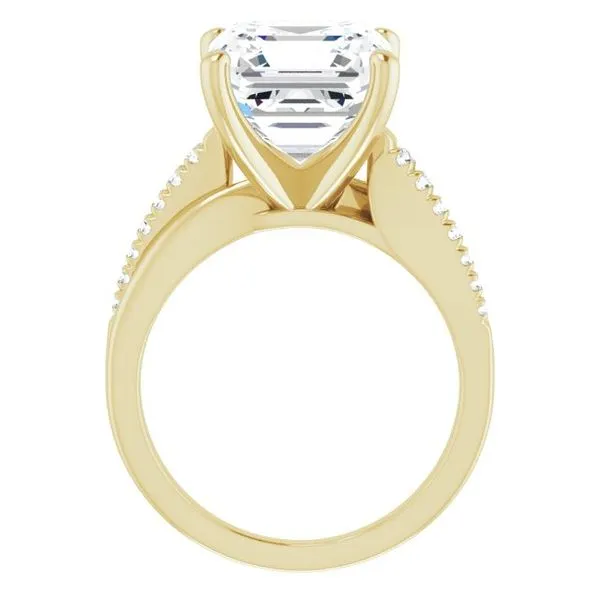 Accented Engagement Ring Image 2 Raleigh Diamond Fine Jewelry Raleigh, NC
