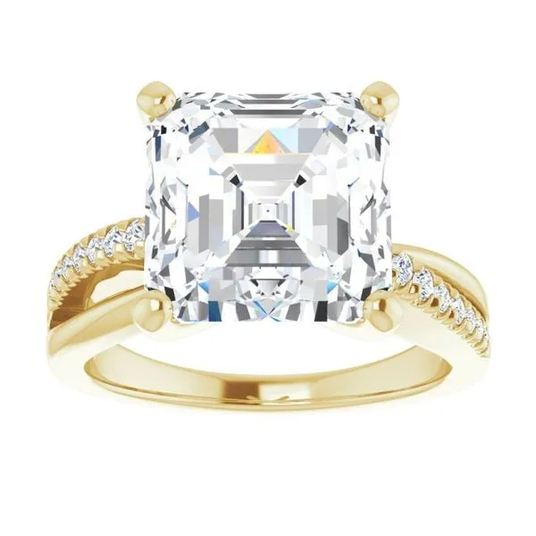 Accented Engagement Ring Image 3 Raleigh Diamond Fine Jewelry Raleigh, NC