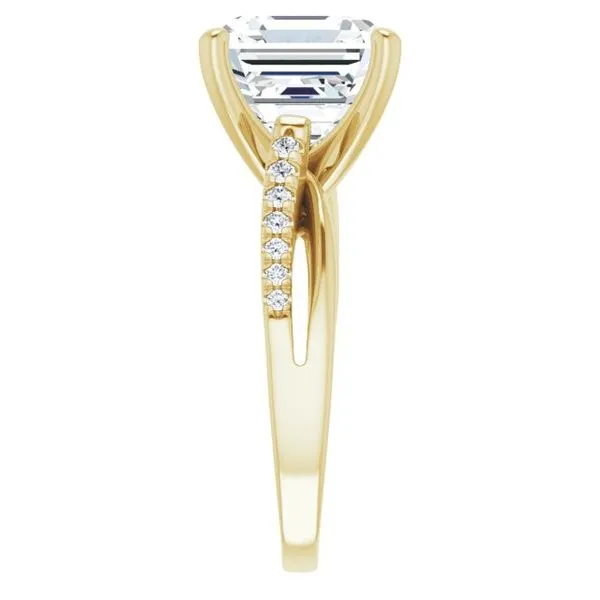 Accented Engagement Ring Image 4 Raleigh Diamond Fine Jewelry Raleigh, NC