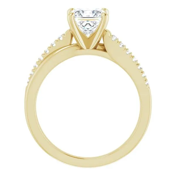 Accented Engagement Ring Image 2 Raleigh Diamond Fine Jewelry Raleigh, NC