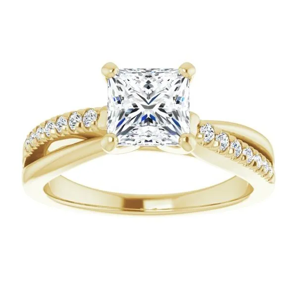 Accented Engagement Ring Image 3 Raleigh Diamond Fine Jewelry Raleigh, NC