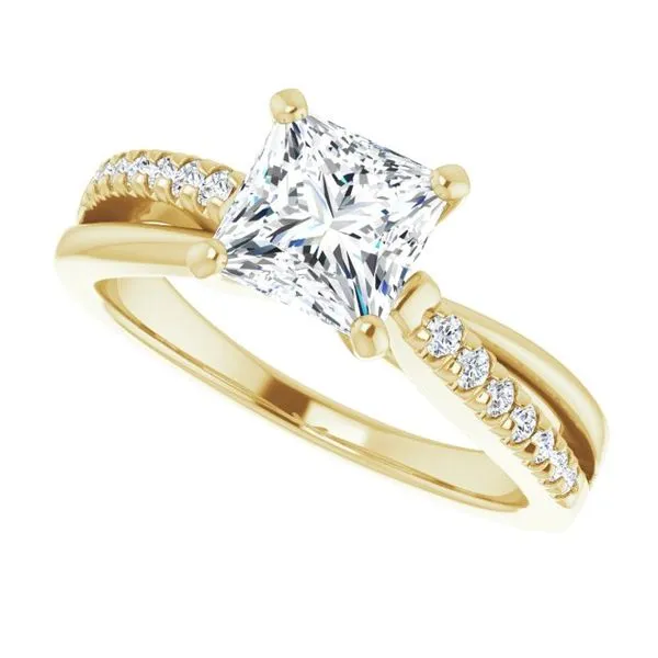 Accented Engagement Ring Image 5 Raleigh Diamond Fine Jewelry Raleigh, NC
