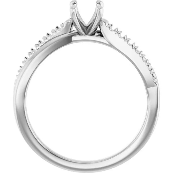 Accented Engagement Ring Image 2 Raleigh Diamond Fine Jewelry Raleigh, NC