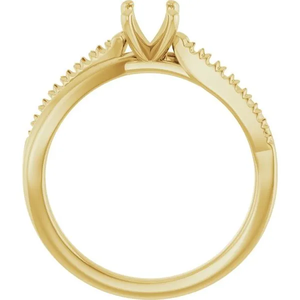 Accented Engagement Ring Image 2 Raleigh Diamond Fine Jewelry Raleigh, NC