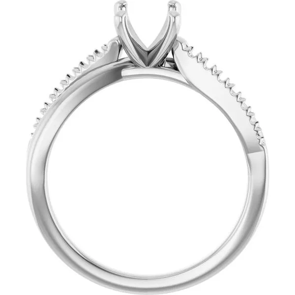 Accented Engagement Ring Image 2 Raleigh Diamond Fine Jewelry Raleigh, NC