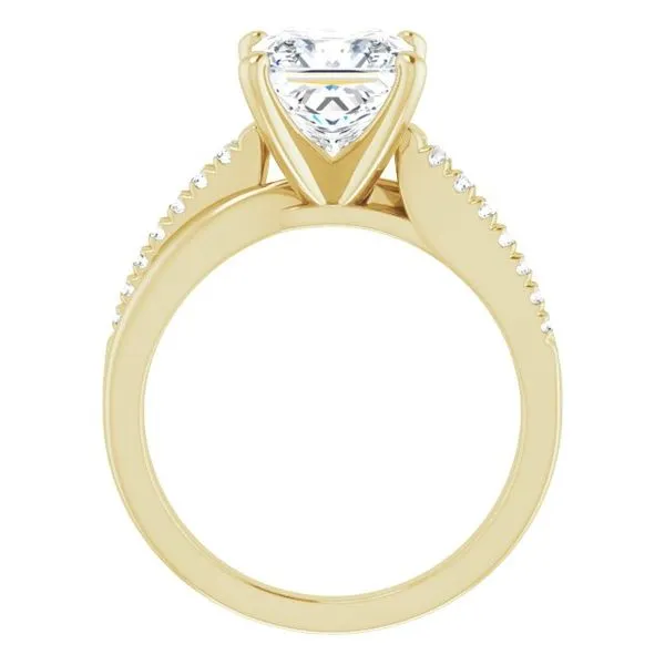 Accented Engagement Ring Image 2 Raleigh Diamond Fine Jewelry Raleigh, NC