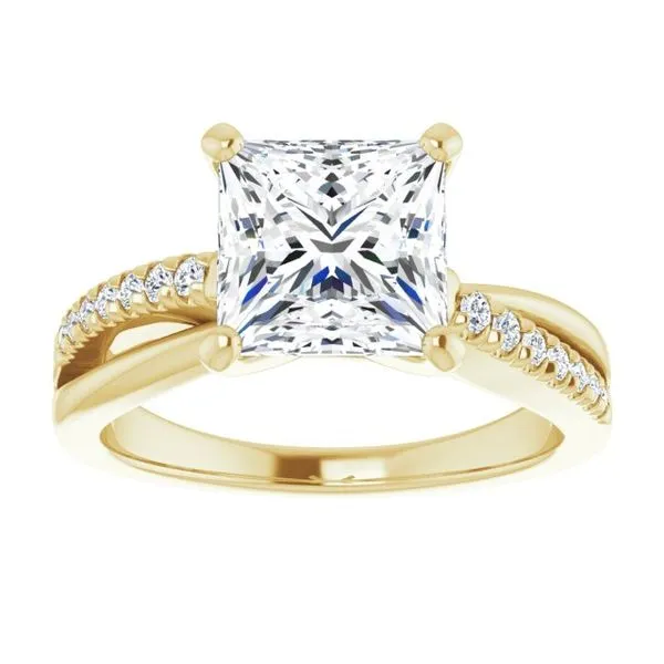 Accented Engagement Ring Image 3 Raleigh Diamond Fine Jewelry Raleigh, NC