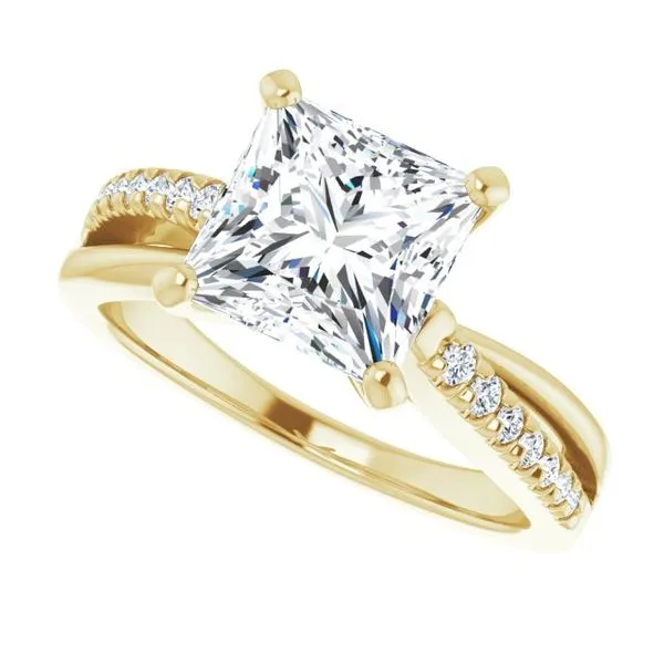 Accented Engagement Ring Image 5 Raleigh Diamond Fine Jewelry Raleigh, NC