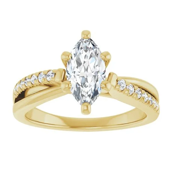 Accented Engagement Ring Image 3 Raleigh Diamond Fine Jewelry Raleigh, NC