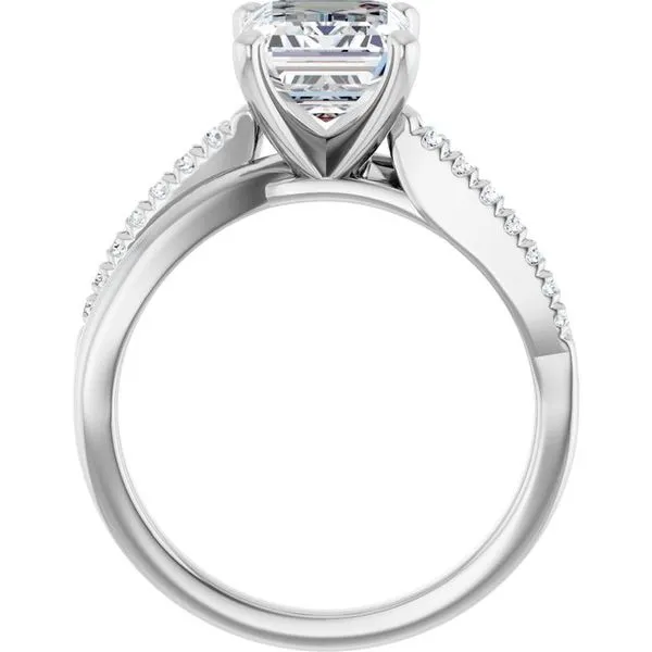 Accented Engagement Ring Image 2 Raleigh Diamond Fine Jewelry Raleigh, NC