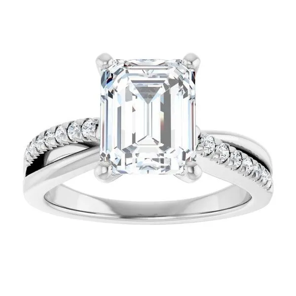 Accented Engagement Ring Image 3 Raleigh Diamond Fine Jewelry Raleigh, NC