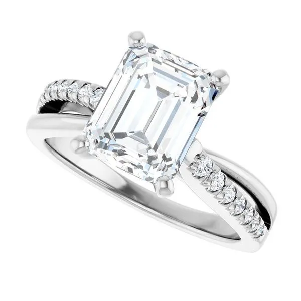 Accented Engagement Ring Image 5 Raleigh Diamond Fine Jewelry Raleigh, NC