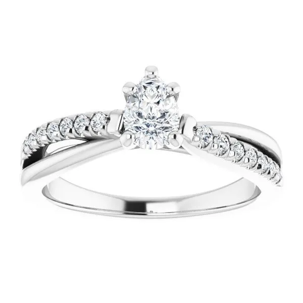 Accented Engagement Ring Image 3 Raleigh Diamond Fine Jewelry Raleigh, NC