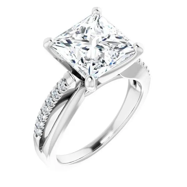Accented Engagement Ring Raleigh Diamond Fine Jewelry Raleigh, NC