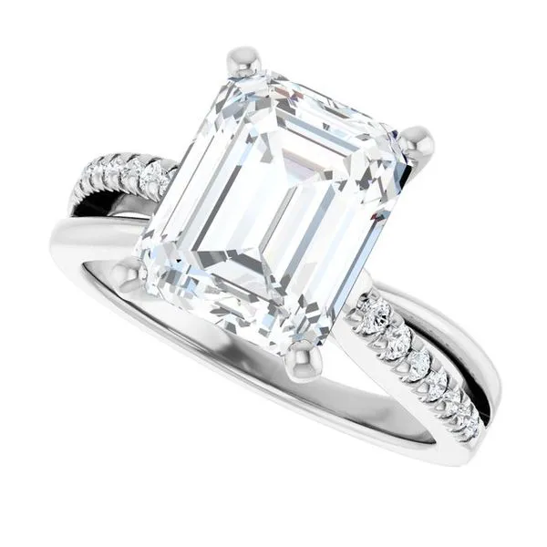 Accented Engagement Ring Image 5 Raleigh Diamond Fine Jewelry Raleigh, NC