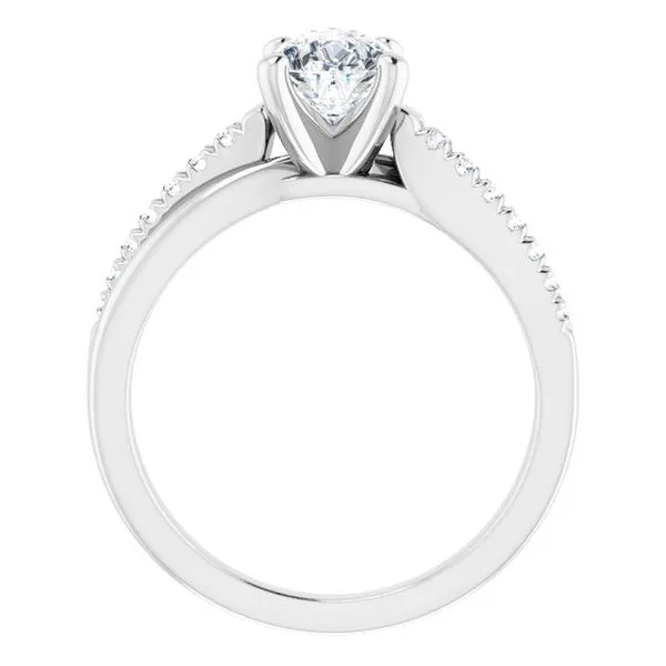Accented Engagement Ring Image 2 Raleigh Diamond Fine Jewelry Raleigh, NC