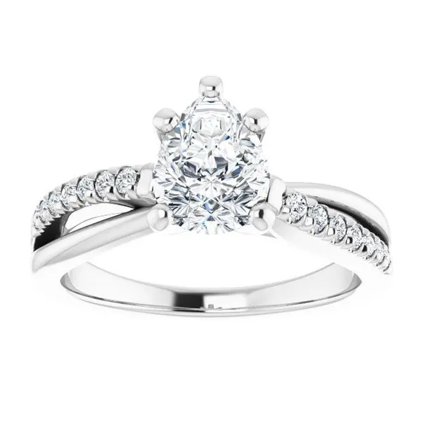 Accented Engagement Ring Image 3 Raleigh Diamond Fine Jewelry Raleigh, NC