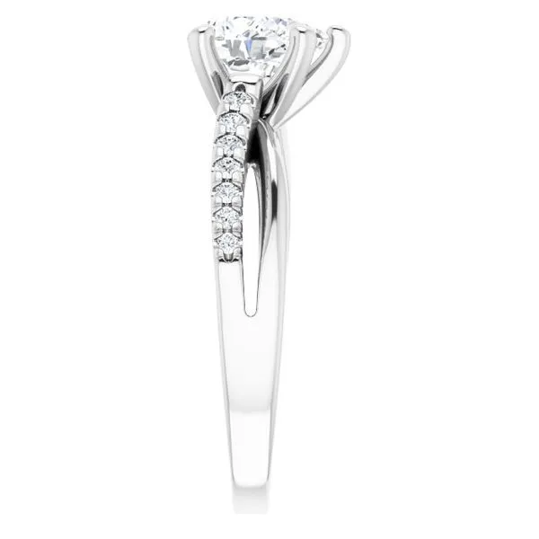 Accented Engagement Ring Image 4 Raleigh Diamond Fine Jewelry Raleigh, NC