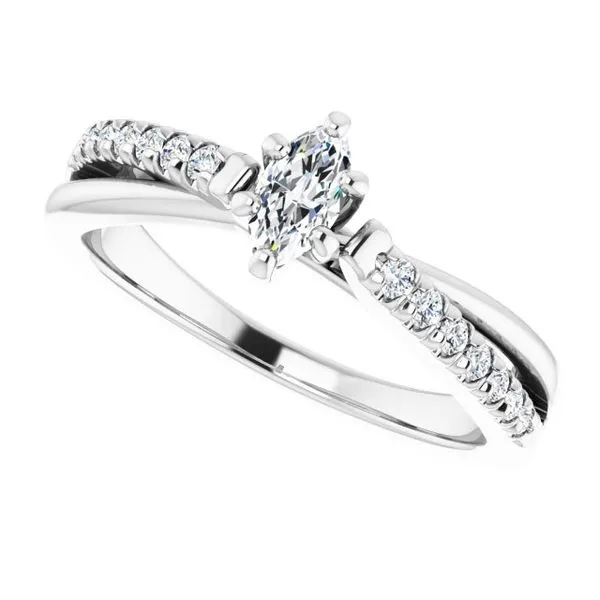 Accented Engagement Ring Image 5 Raleigh Diamond Fine Jewelry Raleigh, NC