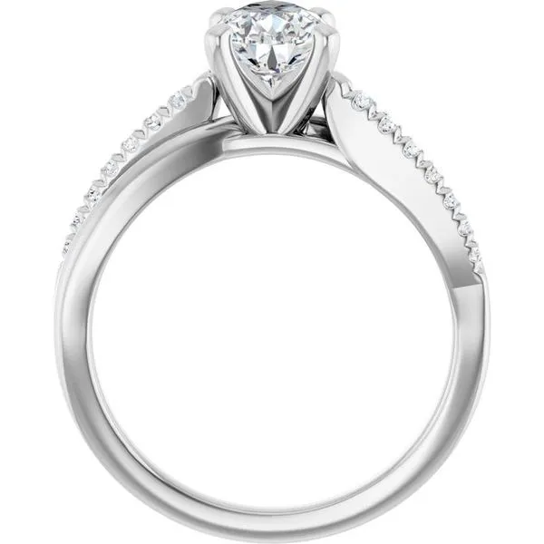 Accented Engagement Ring Image 2 Raleigh Diamond Fine Jewelry Raleigh, NC